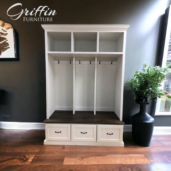 MERRICK entryway locker hall tree drawers mudroom furniture - Griffin Furniture