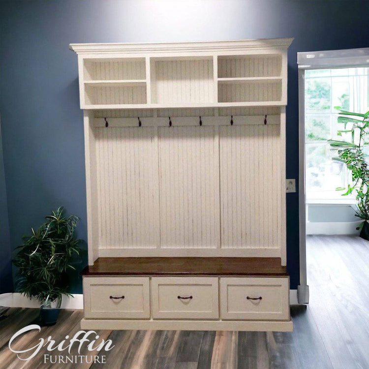 MIDLAND 3 section entryway storage bench - Griffin Furniture