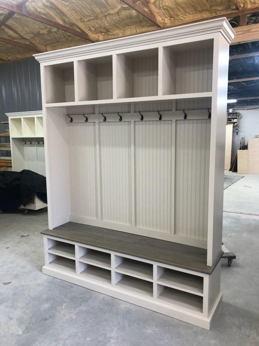 MORAGA 4 section mudroom shoe storage bench - Griffin Furniture