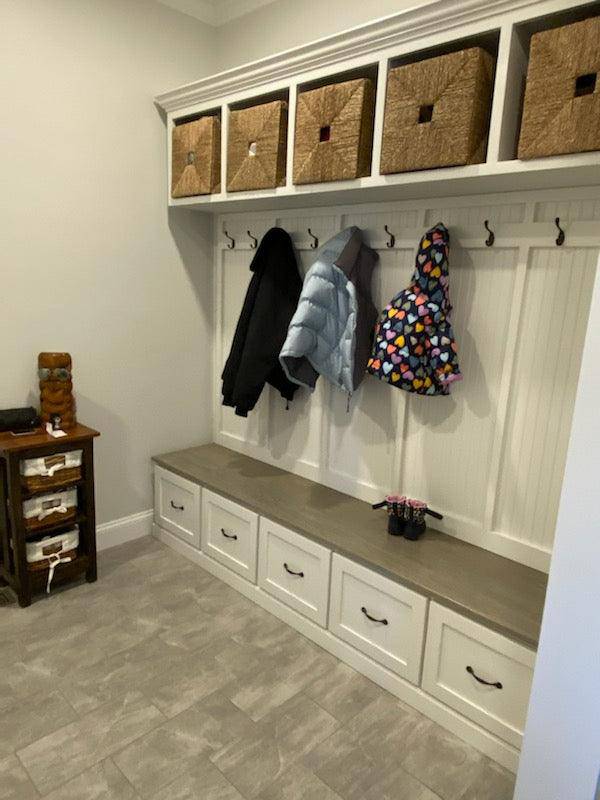 NEW YORK entryway bench shoe storage entryway furniture hall tree 5-section