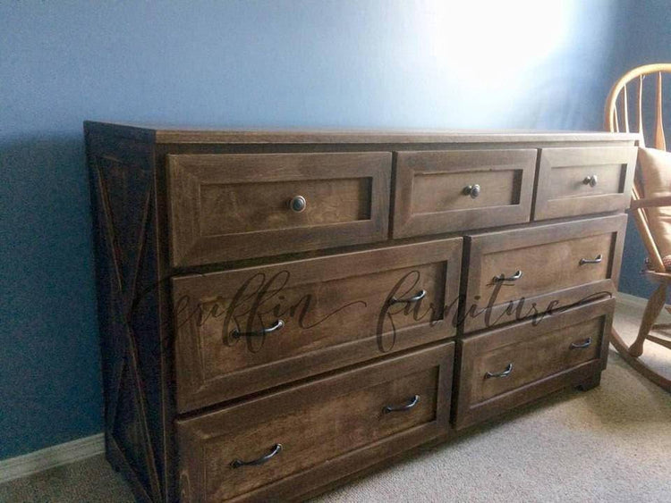 ODUM wood dresser drawers bedroom storage furniture