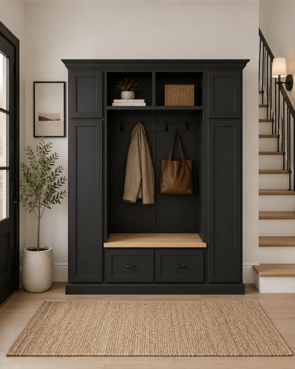 Oklahoma Hall Tree Bench – Mudroom Locker Storage Unit | Custom Entryway Furniture by Griffin Furniture