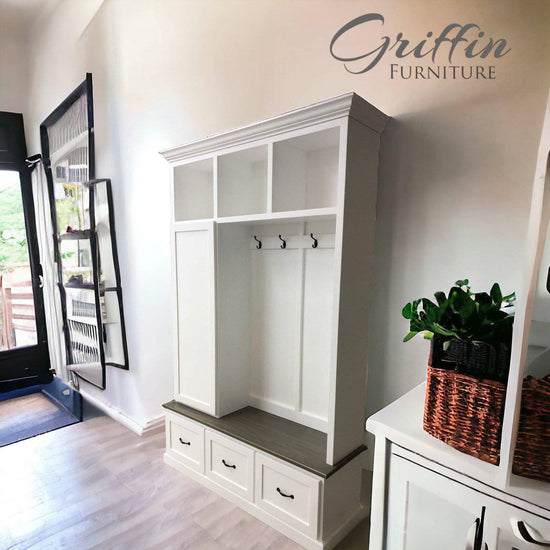 OREGON entryway bench organizer - Griffin Furniture