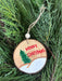 Rustic wood slice ornaments hand painted - Griffin Furniture