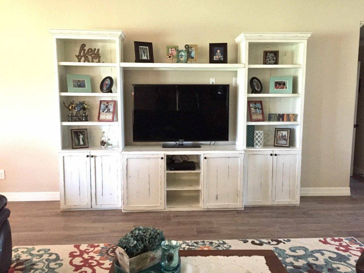 Texas Custom Wood Entertainment Center | Solid Wood TV Stand with Storage | Handcrafted Media Console