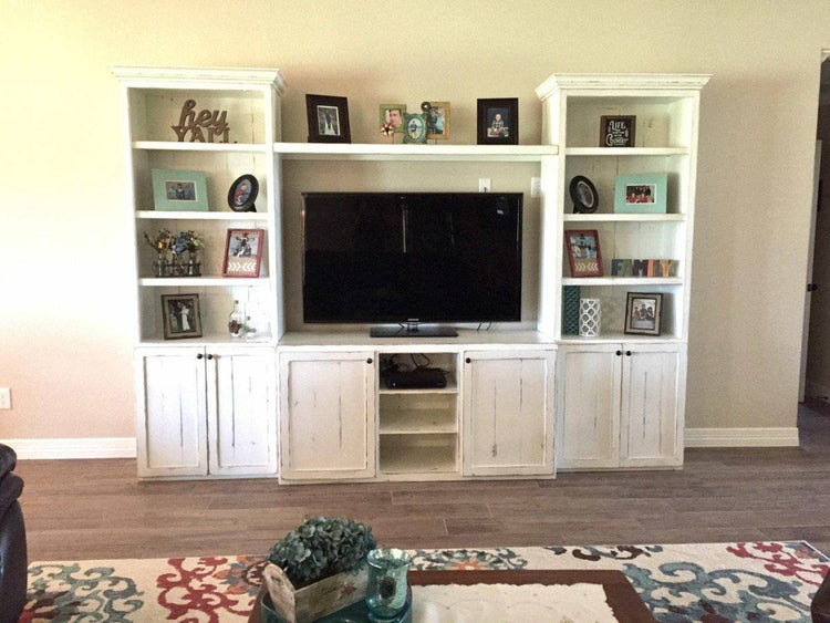 TEXAS Entertainment Center tv stand media console custom cabinet - Griffin Furniture