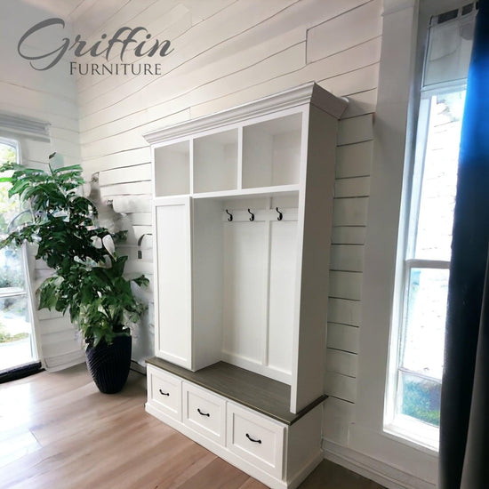 OREGON entryway bench organizer - Griffin Furniture